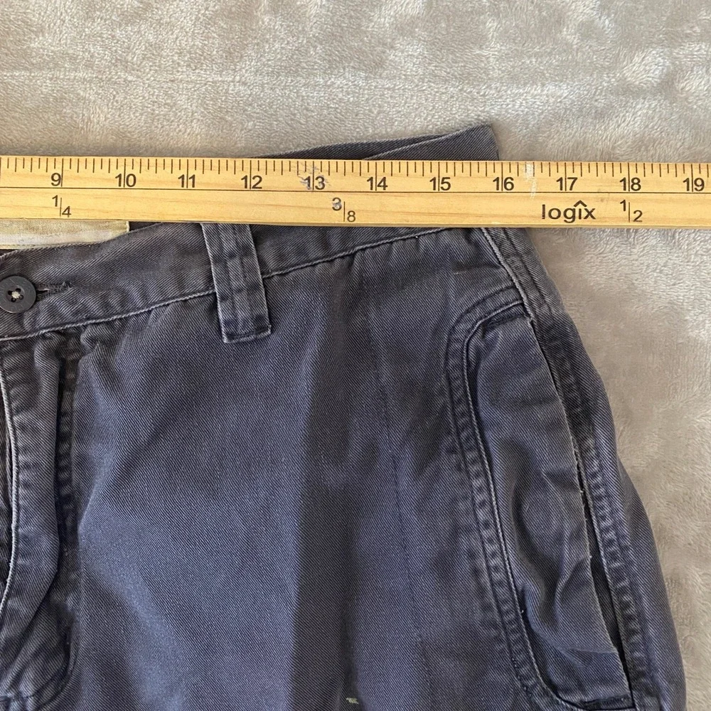 Vintage Lee Dungarees‎ Can't Bust Em Cargo Shorts Sz 32 Dark Gray Relaxed Skater